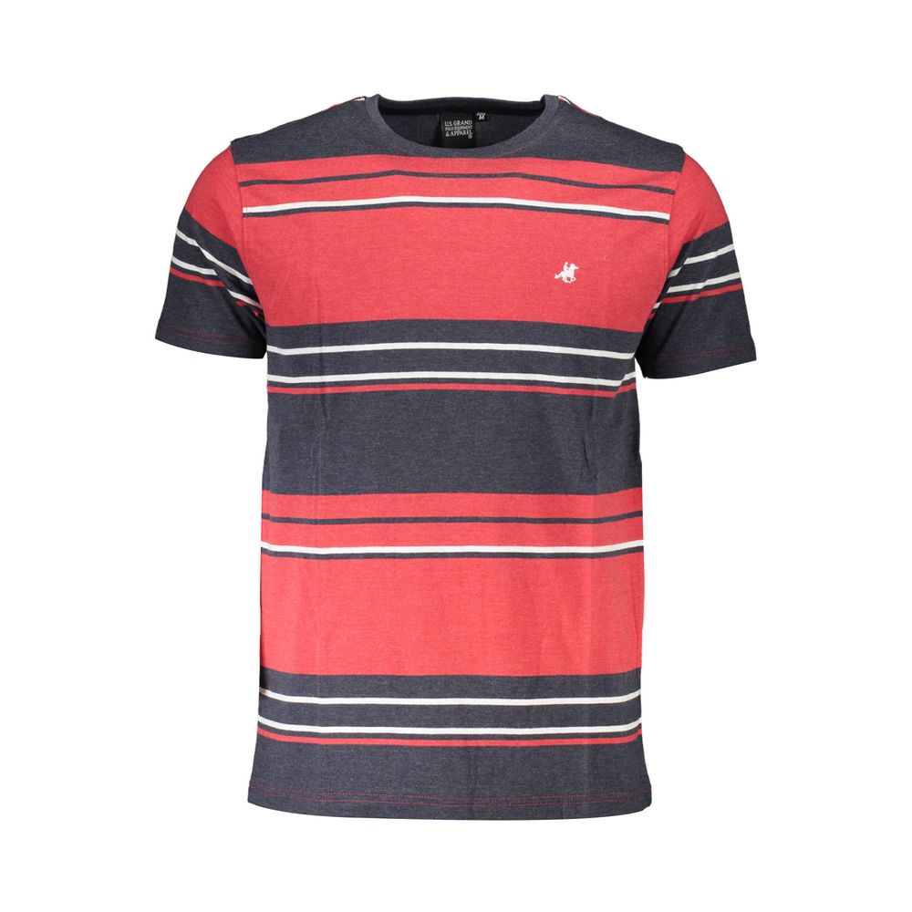 U.S. Grand Polo T-Shirt aus roter Baumwolle