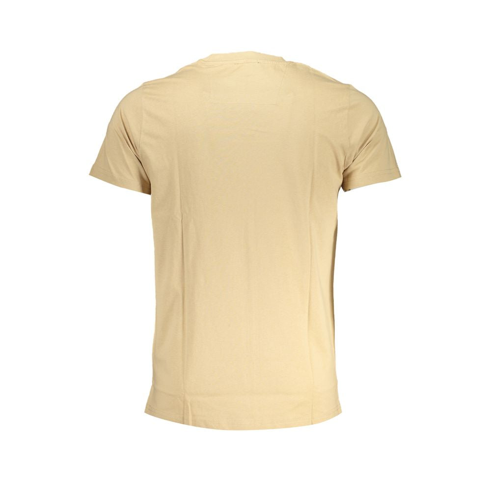 Cavalli Class Beigefarbenes T-Shirt aus Baumwolle