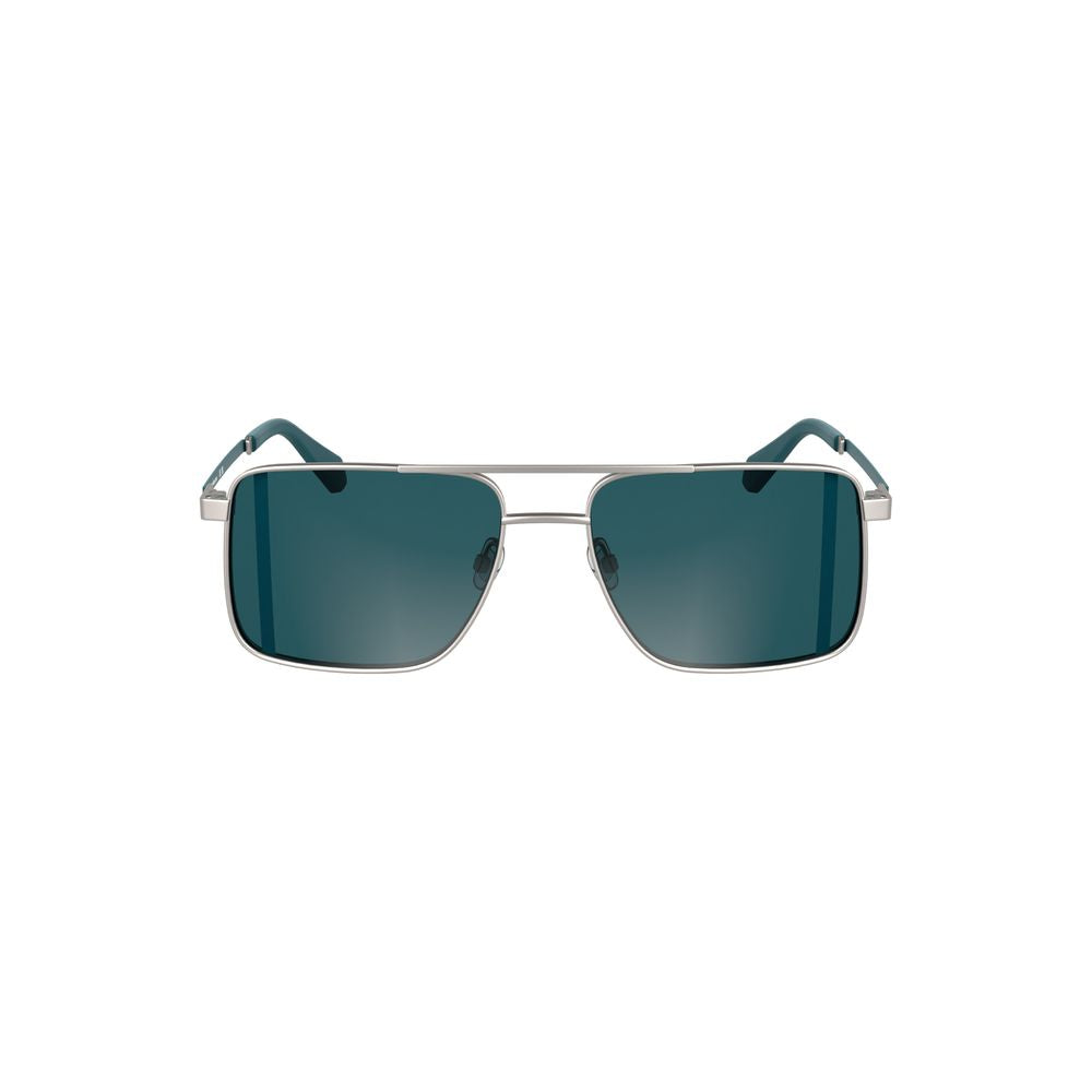 Calvin Klein Graue Metall-Sonnenbrille für Männer