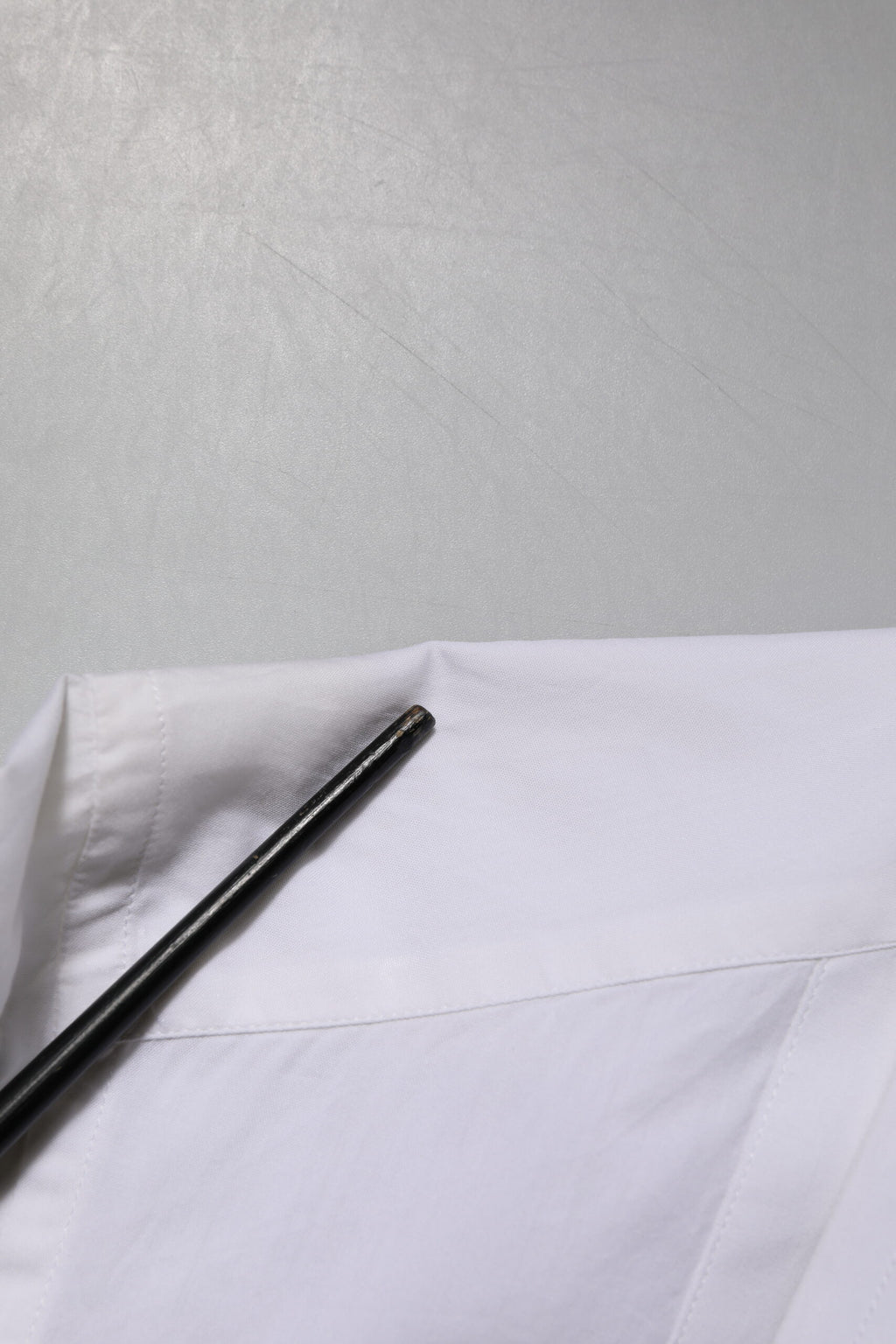 Dolce & Gabbana Weißes GOLD Kleid aus Baumwollpopeline Formelles Hemd