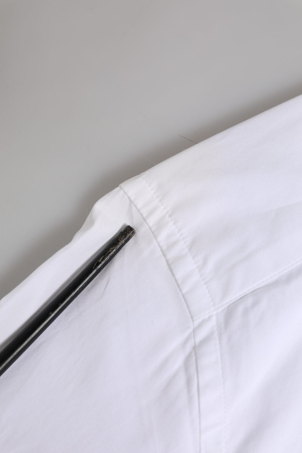 Dolce & Gabbana Weißes Baumwollhemd mit langen Ärmeln GOLD Formelles Hemd