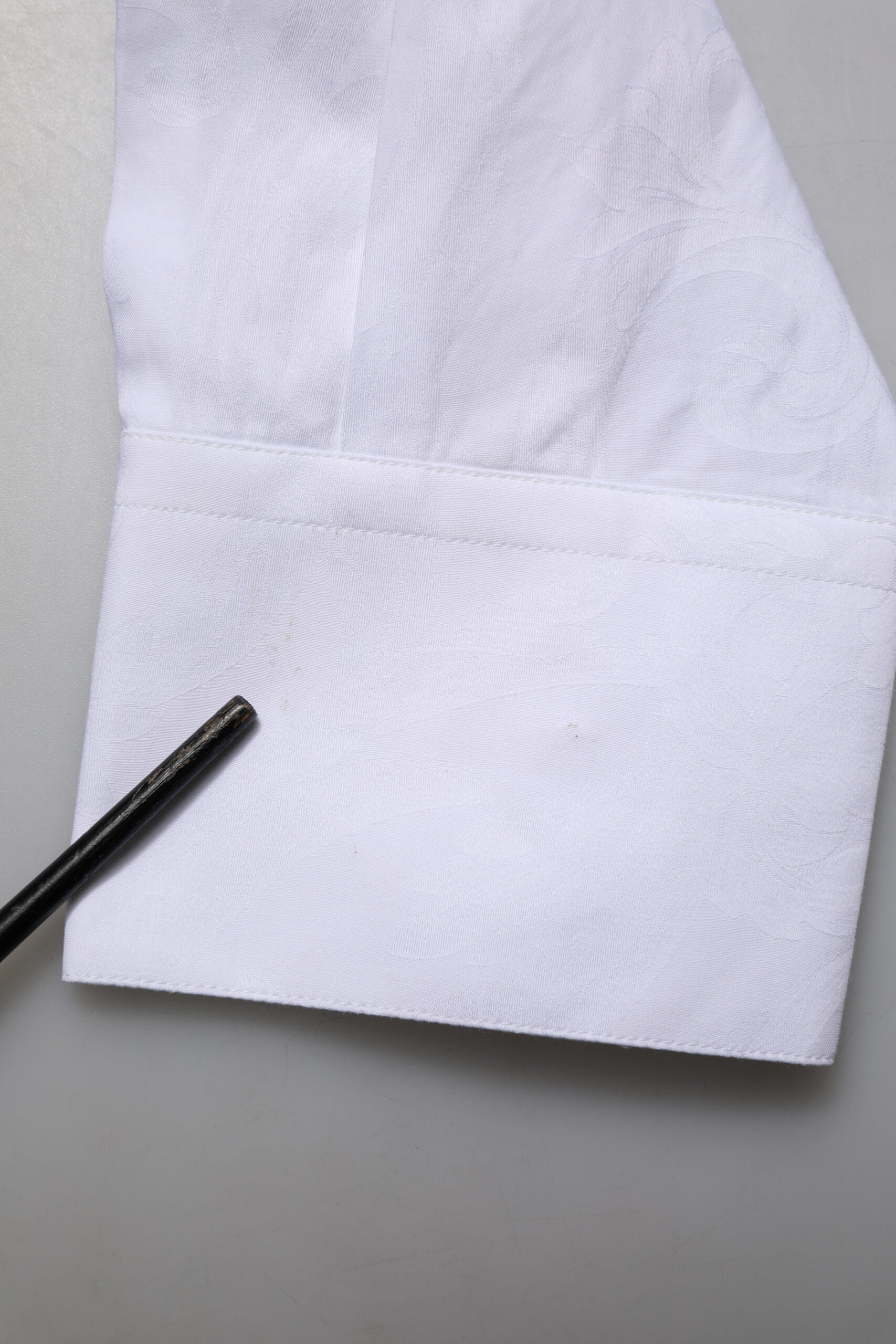 Dolce & Gabbana Weißes MARTINI Langarmhemd aus Baumwolle für den formellen Anlass