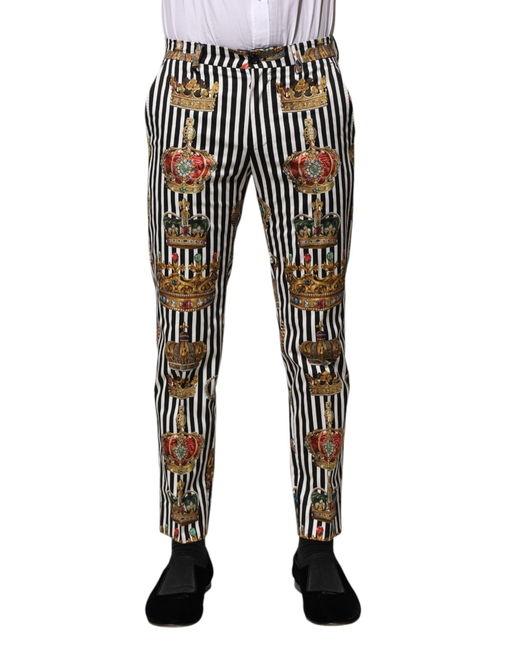 Dolce & Gabbana Mehrfarbig gestreifte Crown-Hose