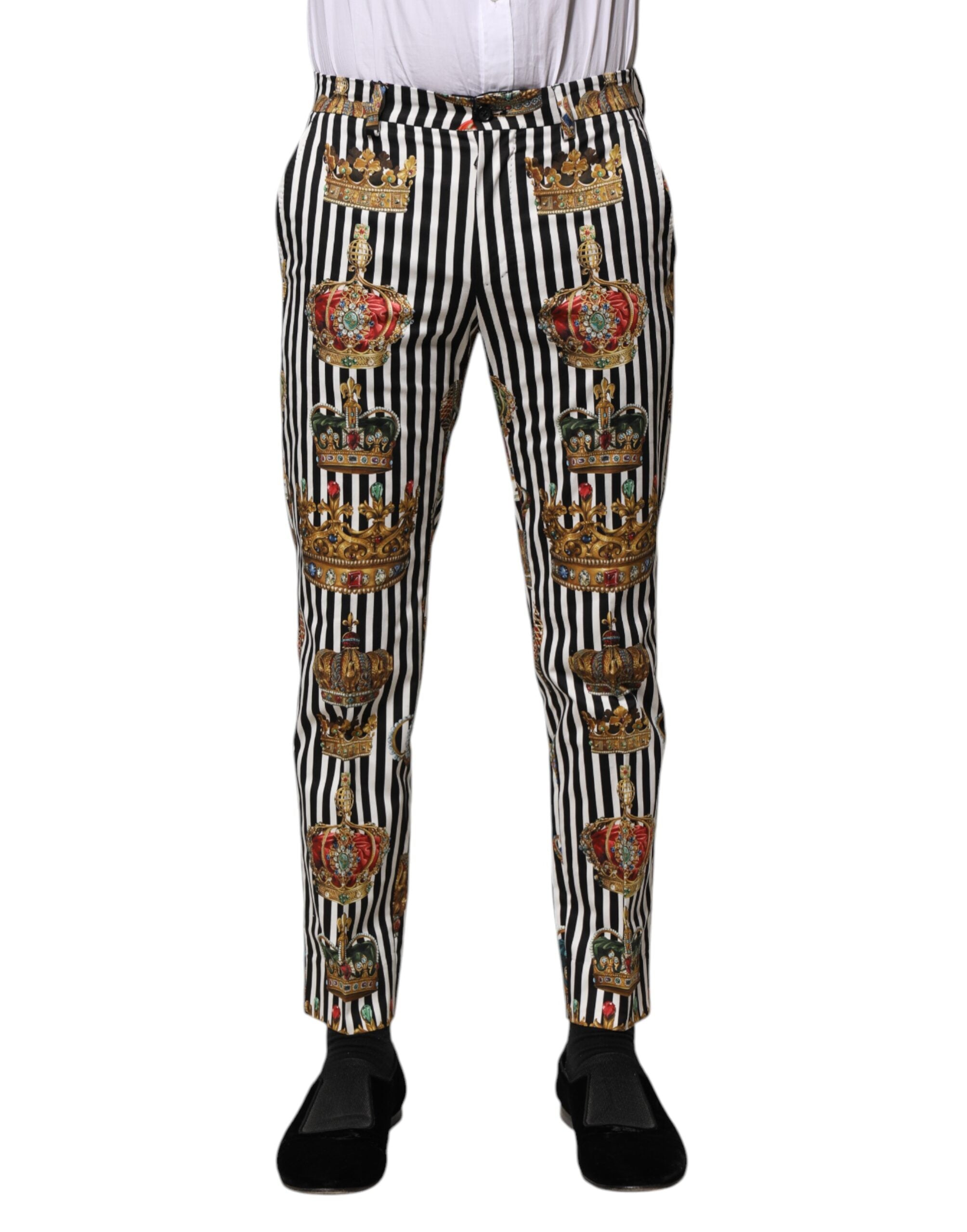 Dolce & Gabbana Mehrfarbig gestreifte Crown-Hose