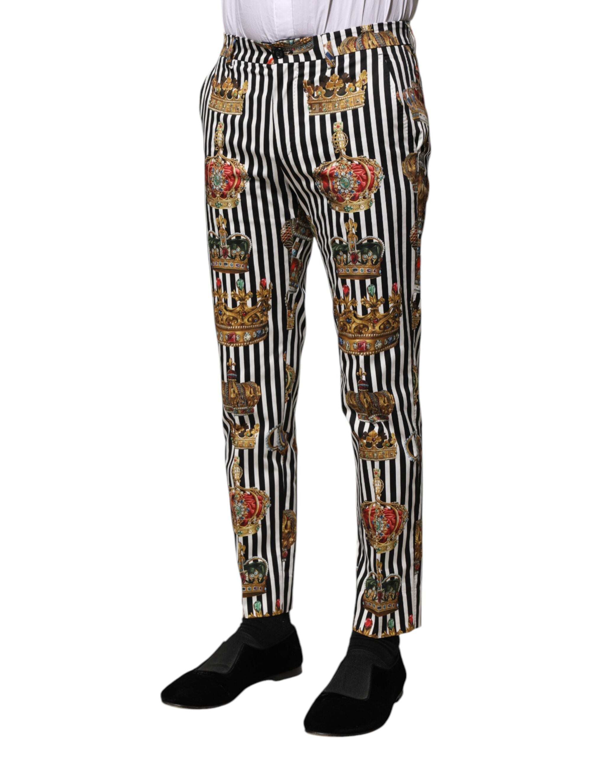 Dolce & Gabbana Mehrfarbig gestreifte Crown-Hose