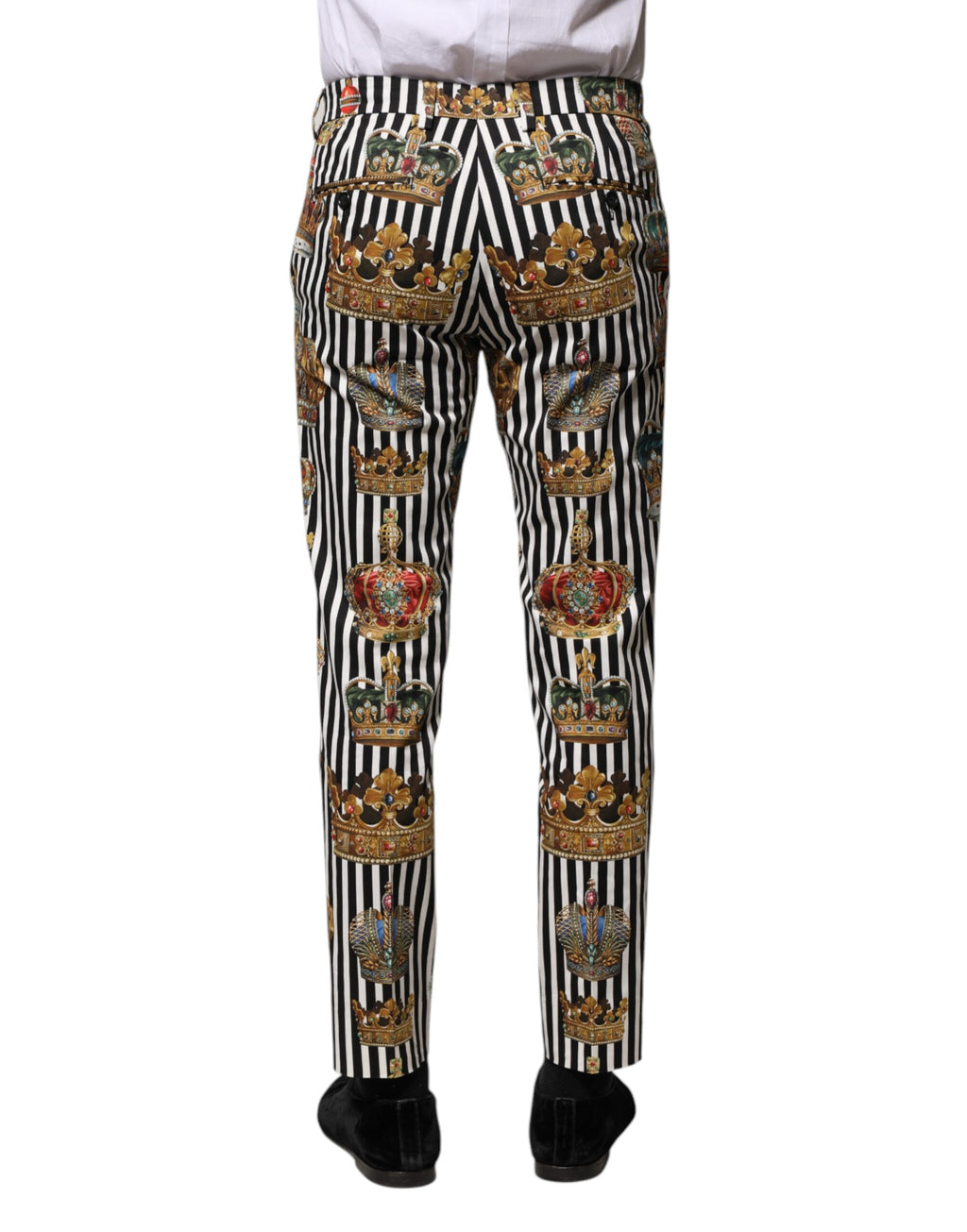 Dolce & Gabbana Mehrfarbig gestreifte Crown-Hose