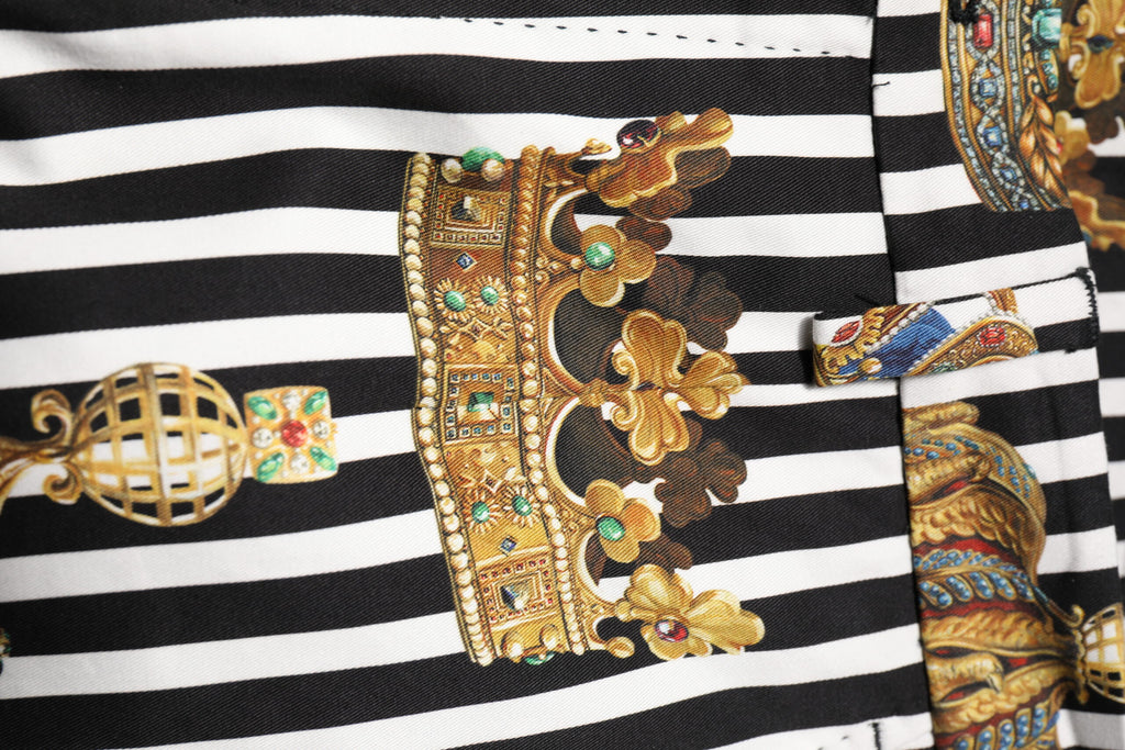 Dolce & Gabbana Mehrfarbig gestreifte Crown-Hose