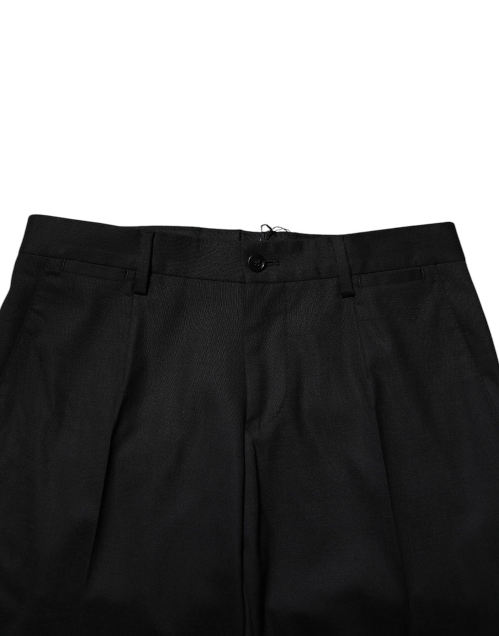 Dolce & Gabbana Schwarze formelle Anzugshose aus Wolle