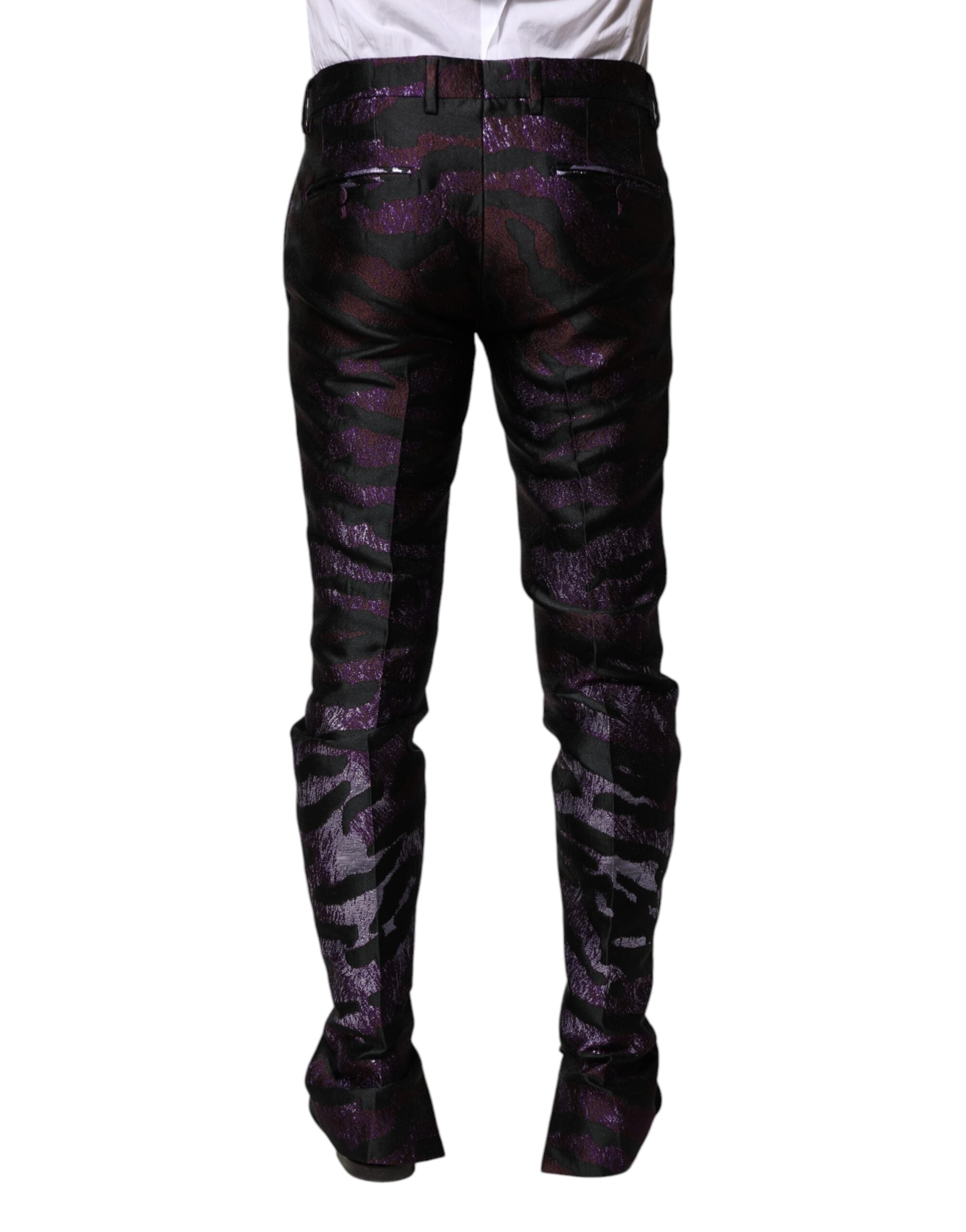 Dolce & Gabbana Gemusterte Hose aus Polyester in verschiedenen Farben