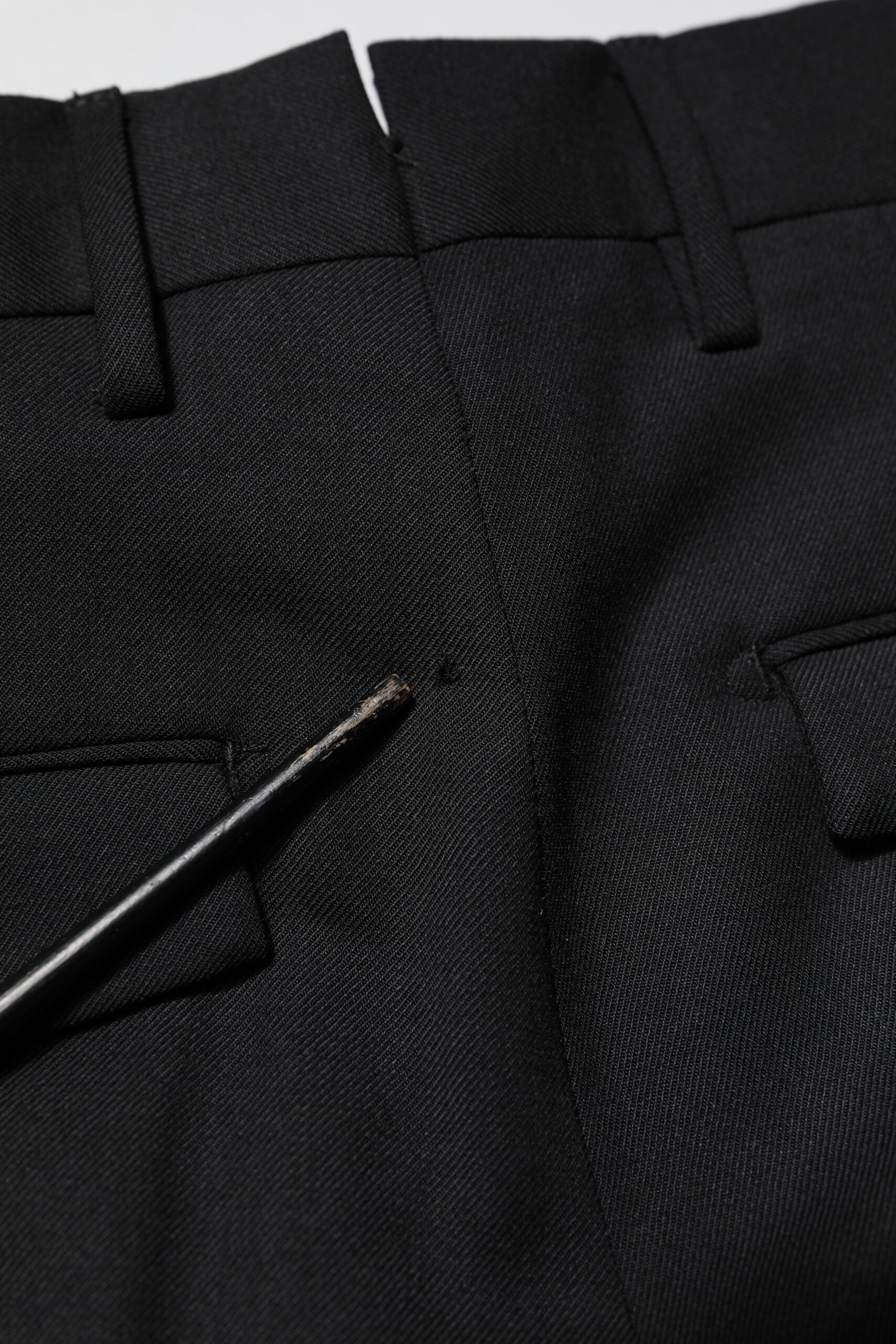 PT Torino Schwarze Solid Formal Tapered Herren Anzughose