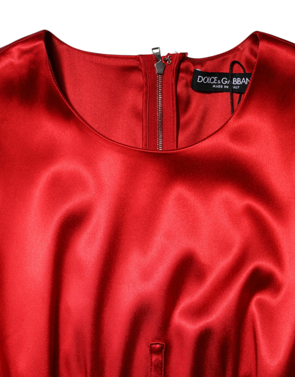 Dolce & Gabbana Rotes ärmelloses Etuikleid Midikleid aus Acetat
