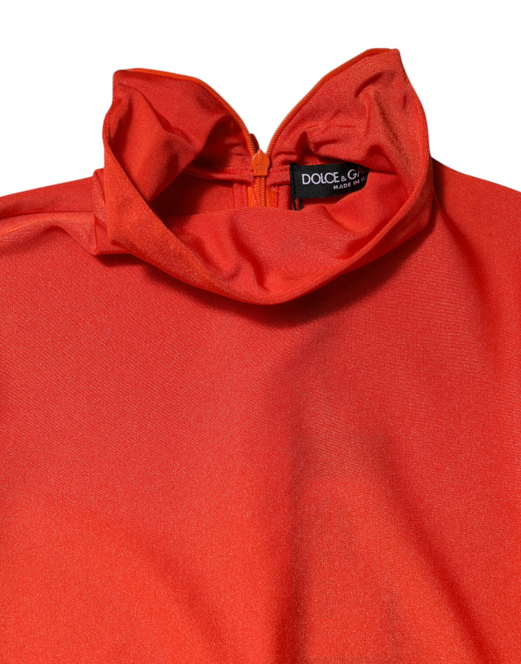 Dolce & Gabbana Rode Nylon Coltrui Nauwsluitende Jumpsuitjurk
