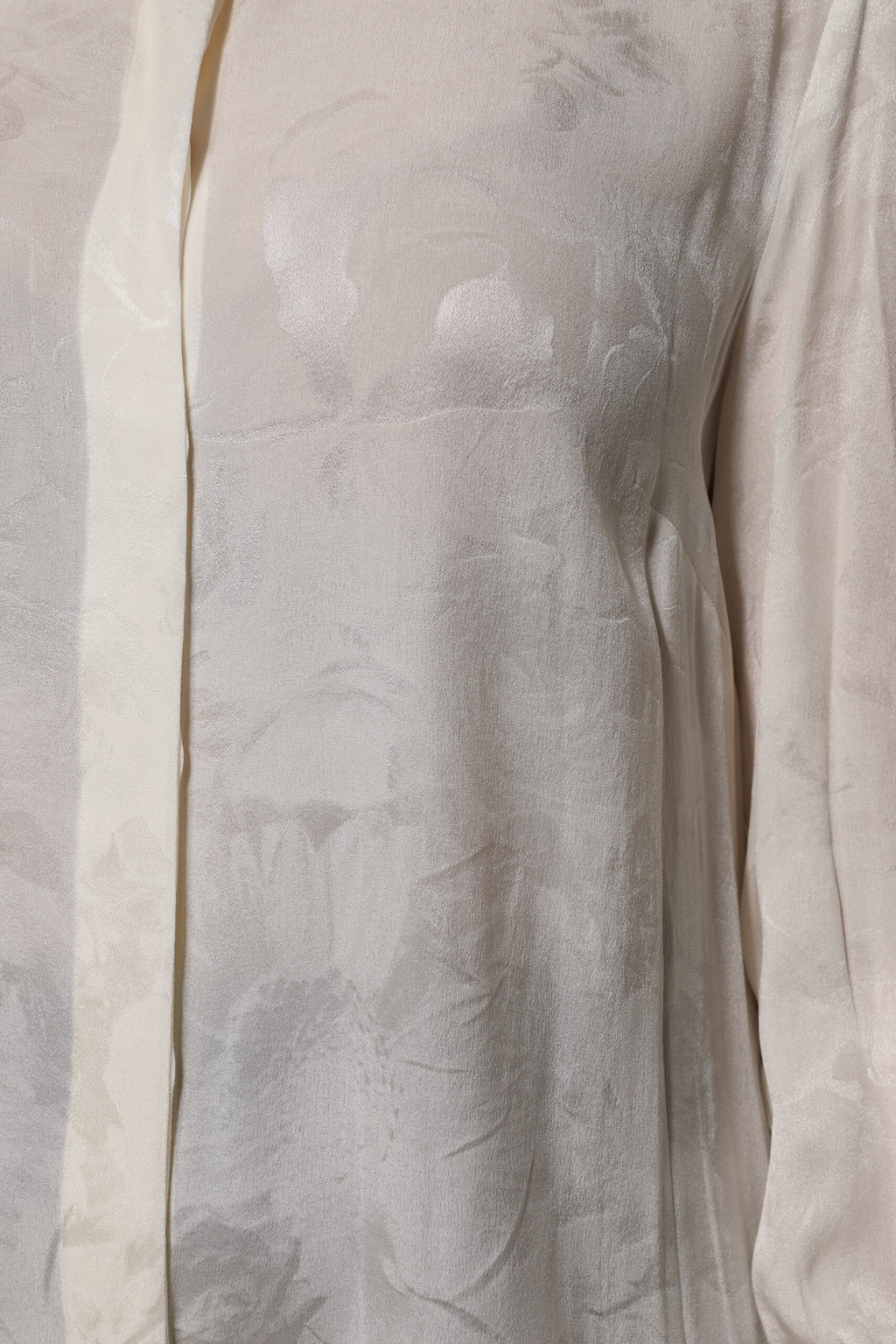 Dolce & Gabbana Weißes Langarm-Blusenoberteil mit Knopfleiste