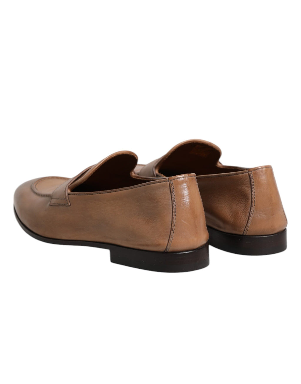 Brunello Cucinelli Braun Leder Loafer Kleid Formelle Schuhe