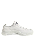 Dolce & Gabbana White Cotton NS1 Low Top Sneakers Shoes