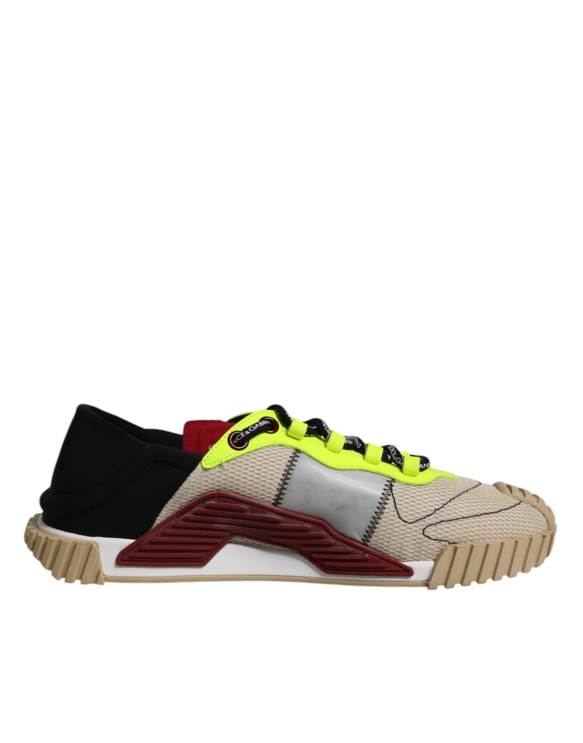 Dolce & Gabbana Multicolor Lace Up Low Top NS1 Turnschuhe Schuhe