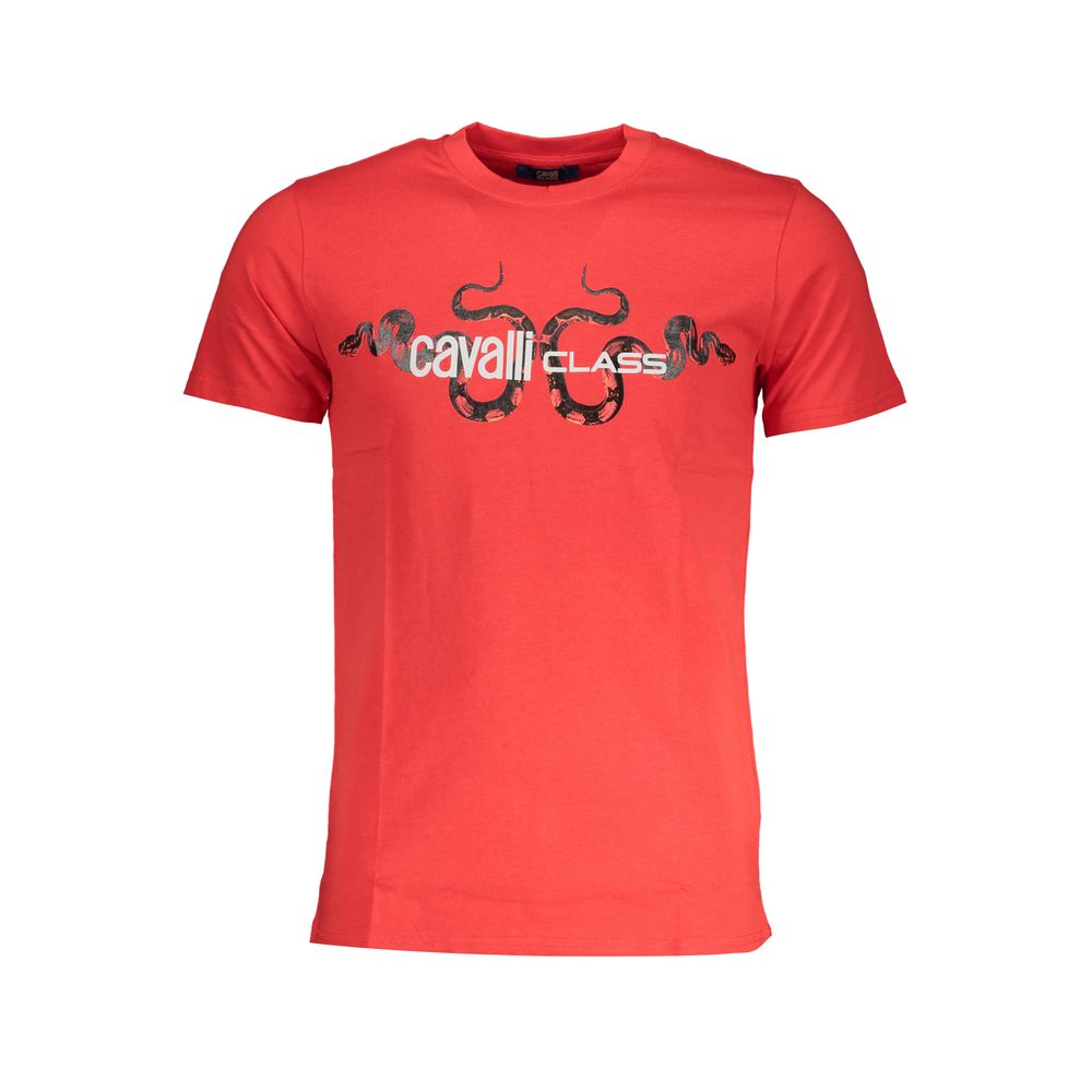 Cavalli Class T-Shirt aus roter Baumwolle