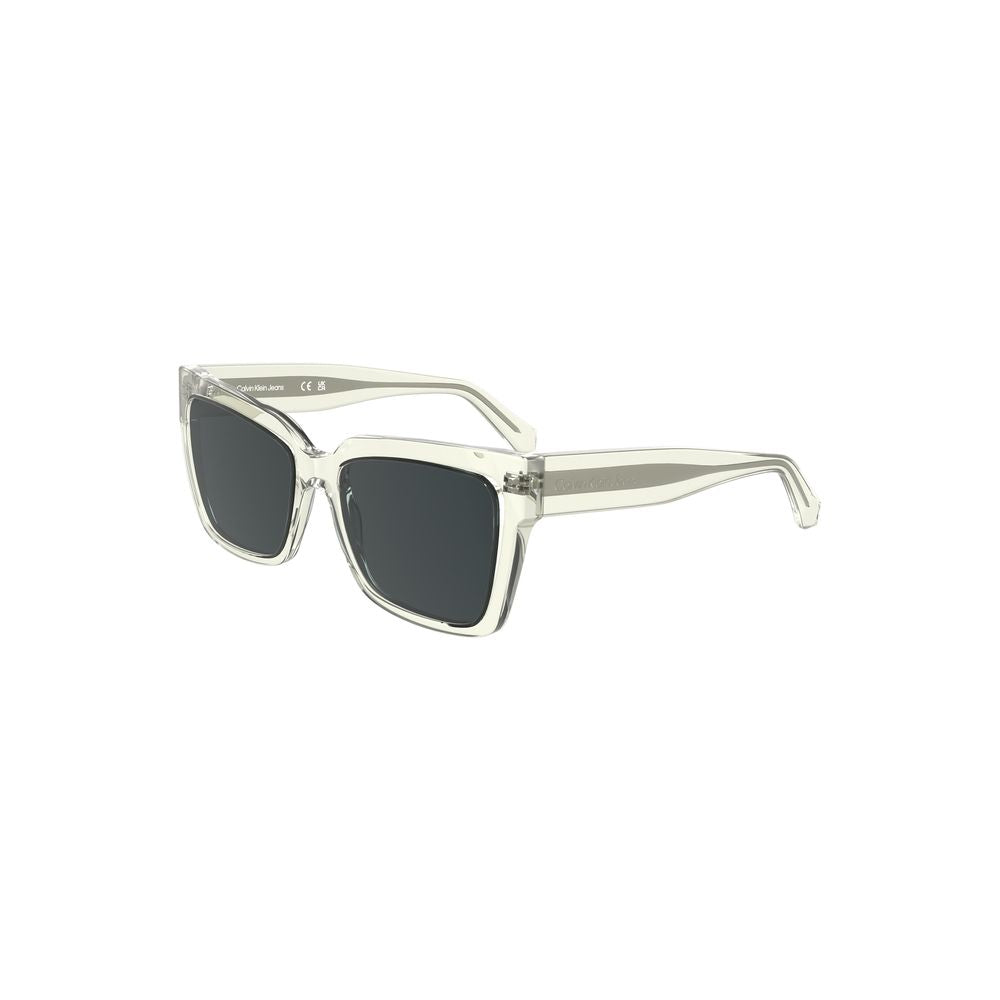 Calvin Klein Transparente Kunststoff-Sonnenbrille