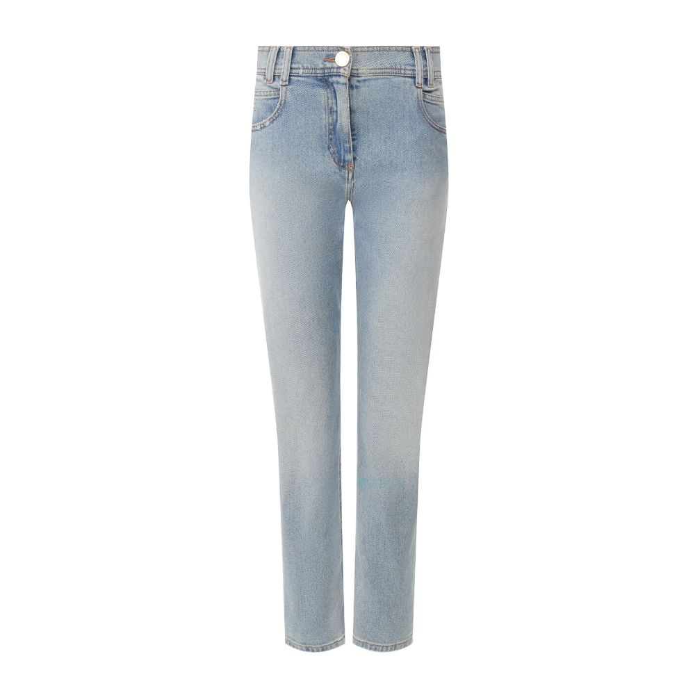 Balmain Blaue Baumwolljeans &amp