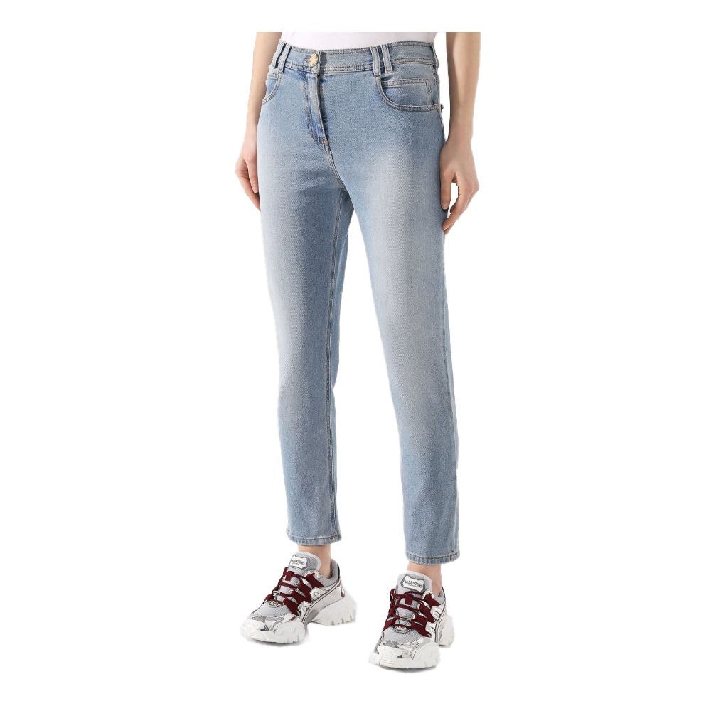Balmain Blaue Baumwolljeans &amp