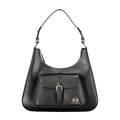 La Martina Schwarzes Leder Frauen Handtasche