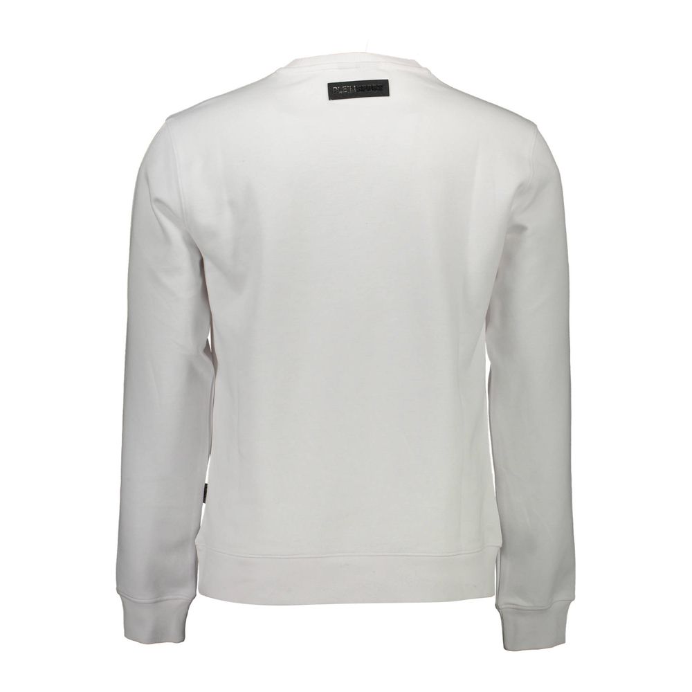Plein Sport Weißer Baumwollpullover für Männer
