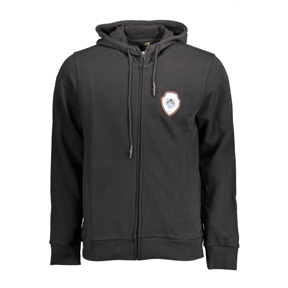 Cavalli Class Schwarzer Baumwollpullover für Männer