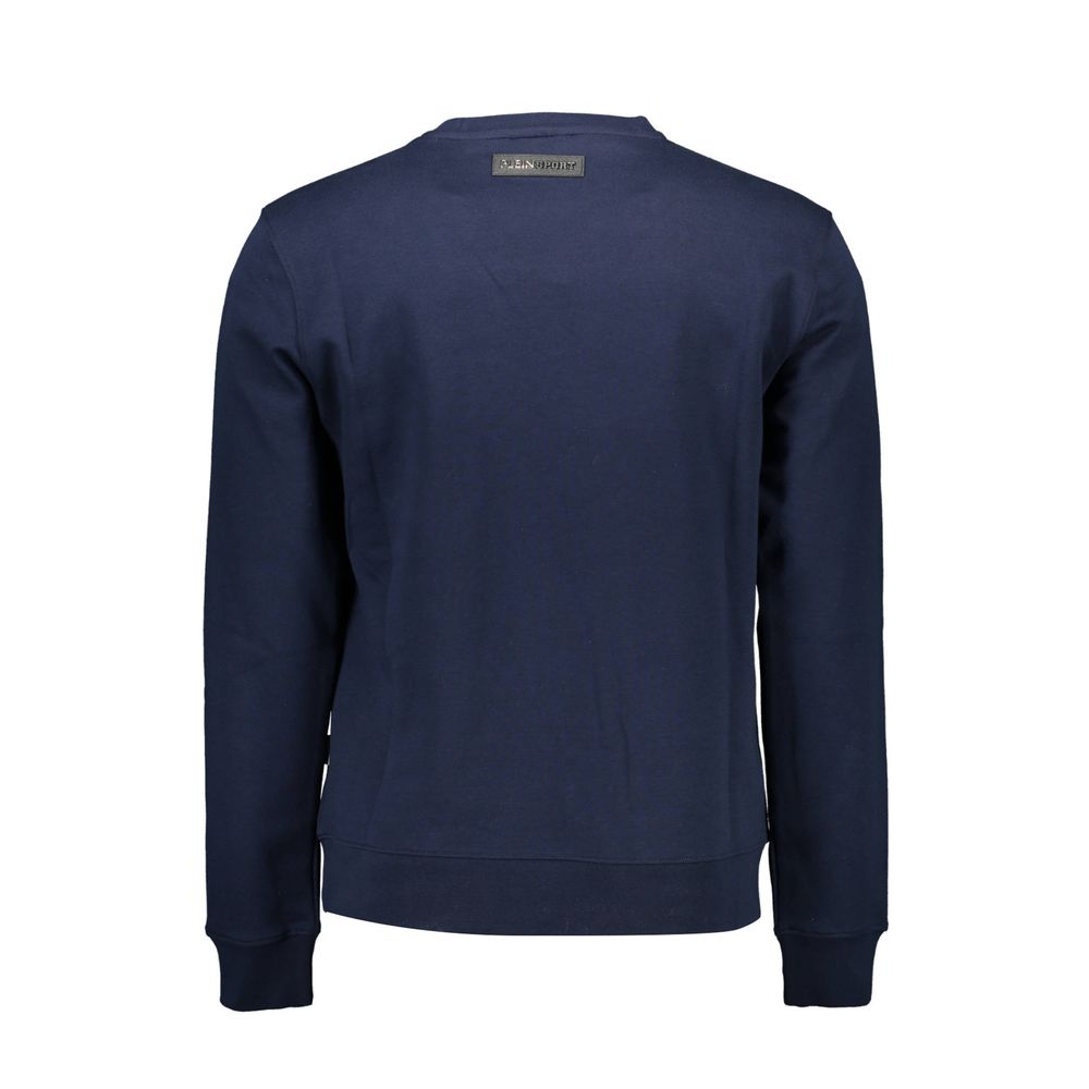 Plein Sport Blauer Baumwollpullover für Männer