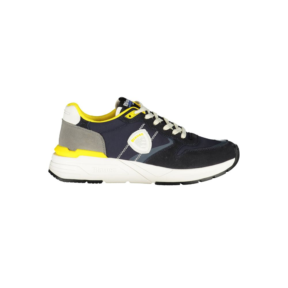 Blauer Polyester Herren Sneaker