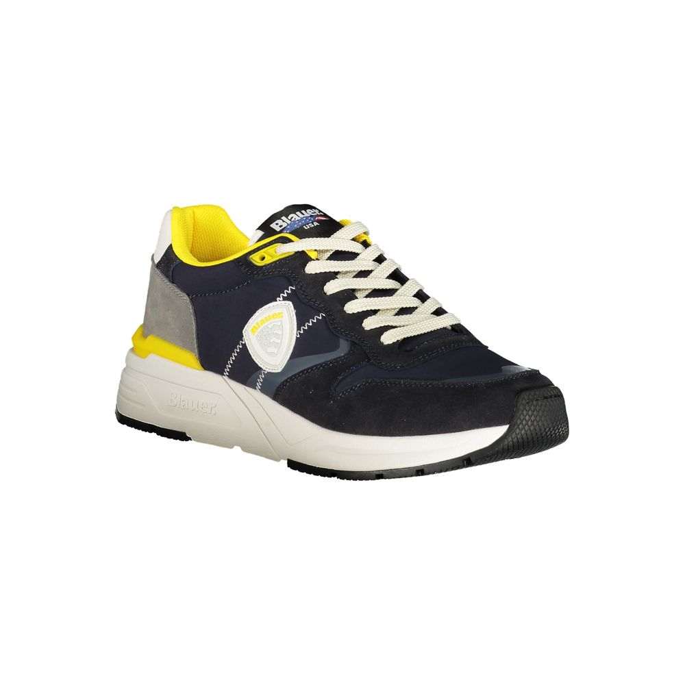 Blauer Polyester Herren Sneaker