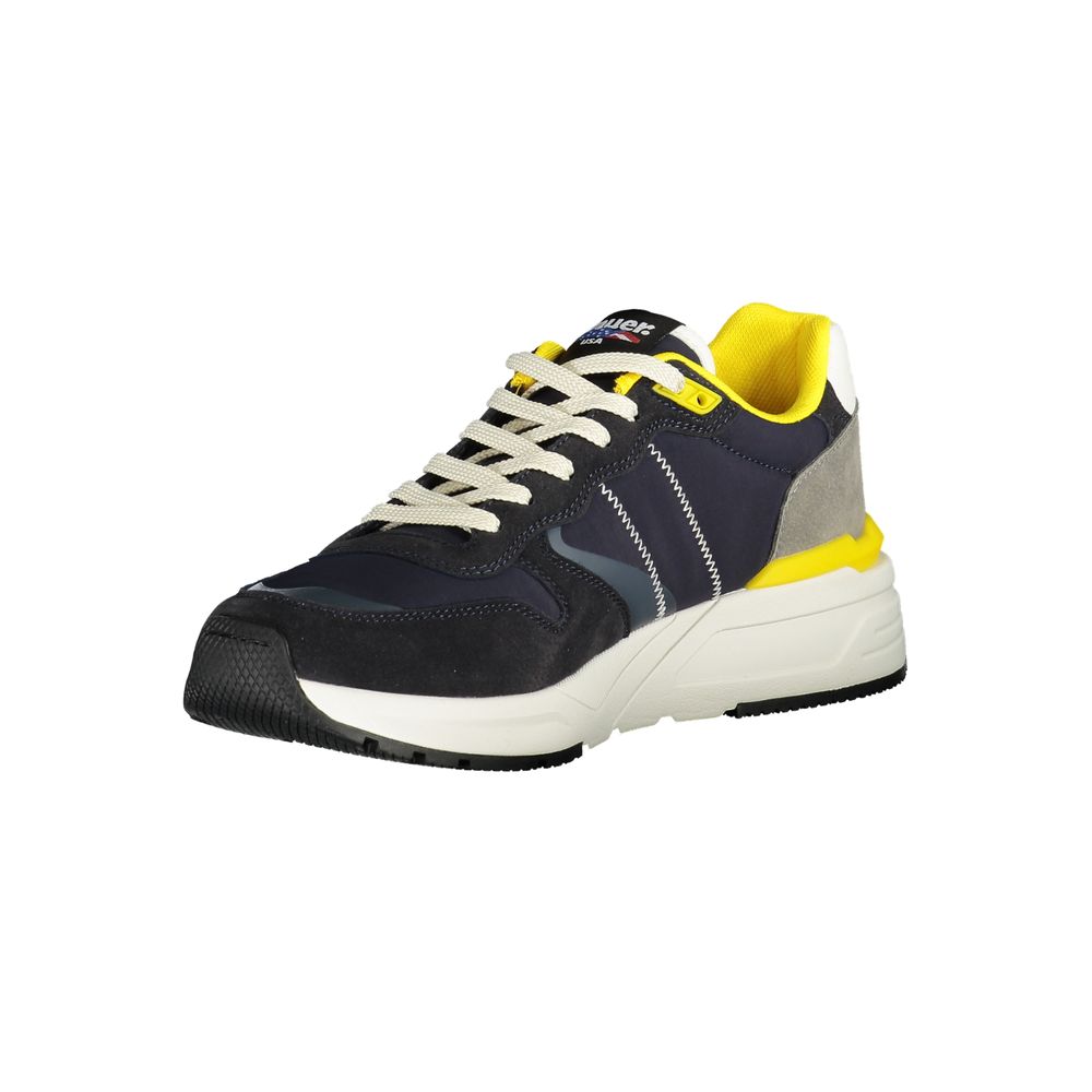 Blauer Polyester Herren Sneaker