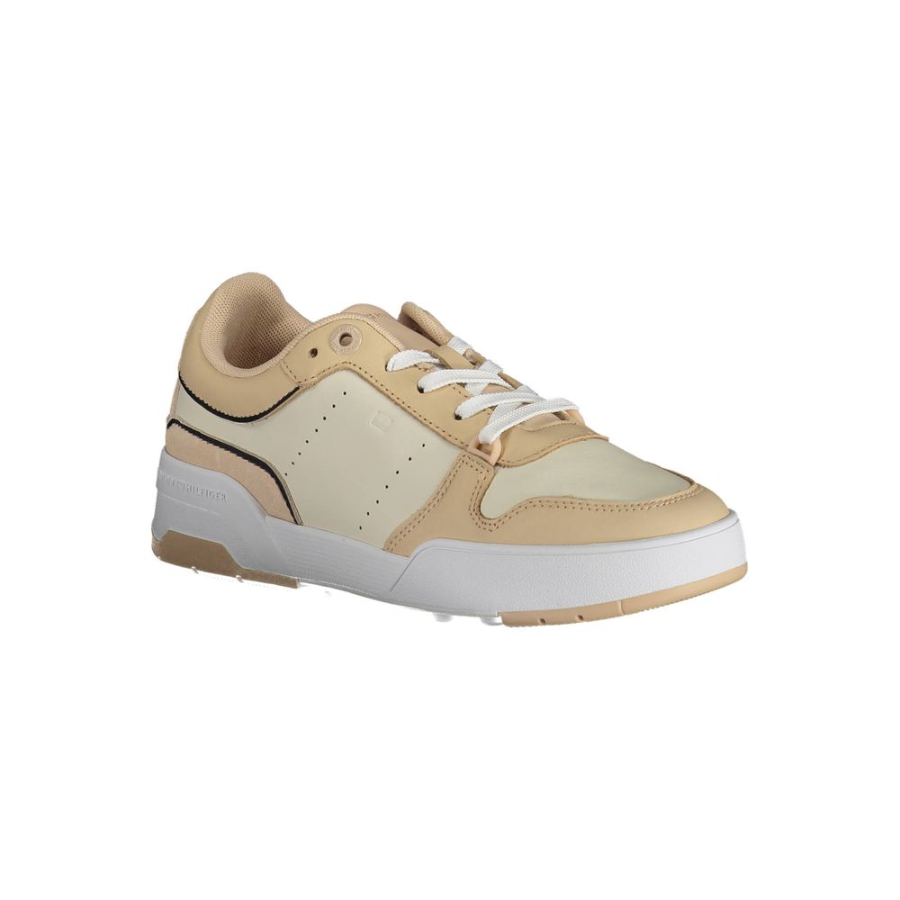 Tommy Hilfiger Beige Leder Damen Sneaker