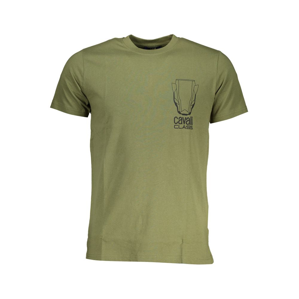 Cavalli Class T-Shirt aus grüner Baumwolle