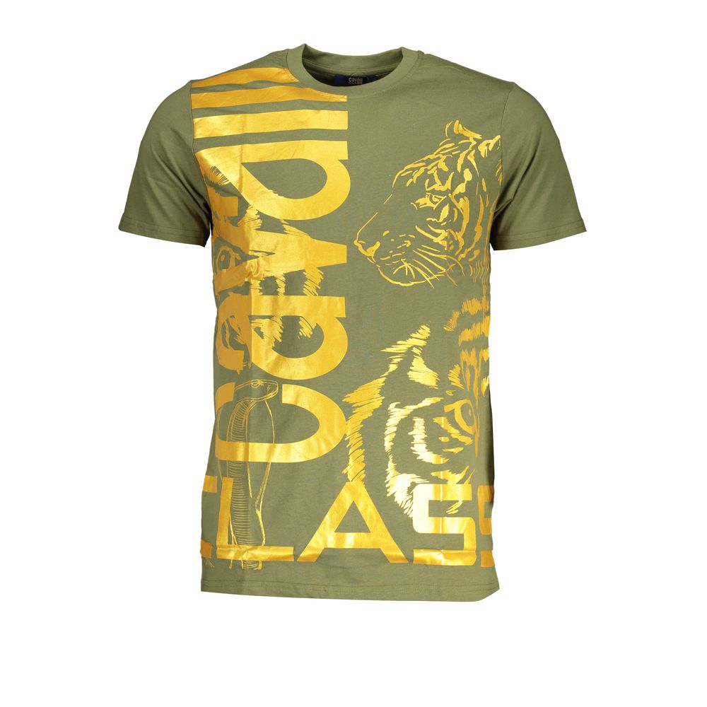 Cavalli Class T-Shirt aus grüner Baumwolle