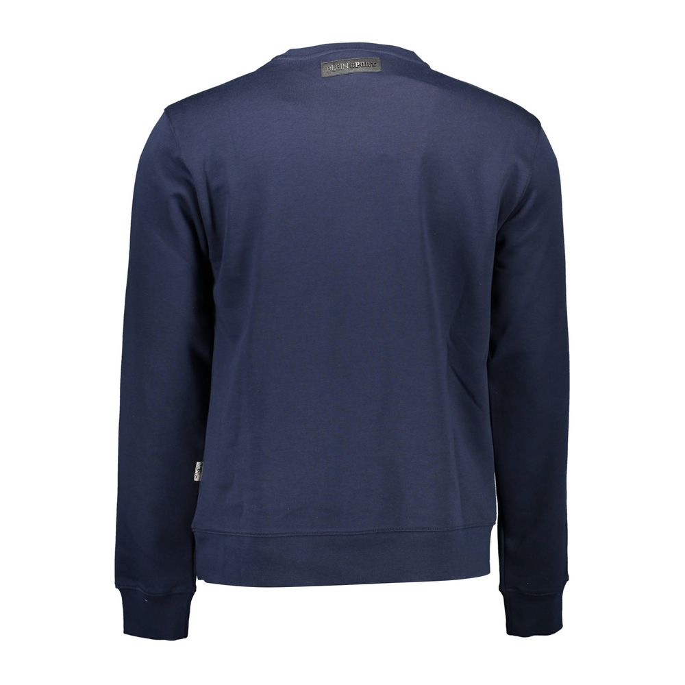 Plein Sport Blauer Baumwollpullover für Männer