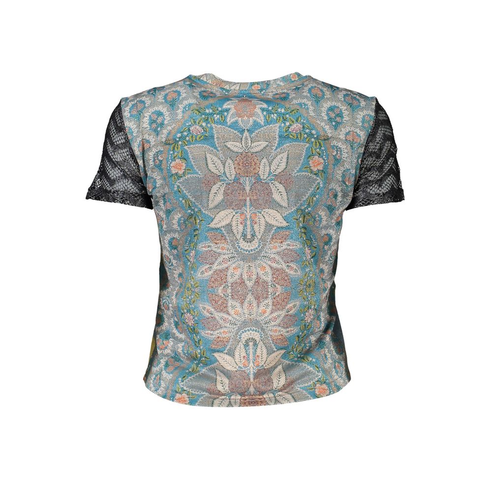 Desigual Blaues Polyester T-Shirt für Frauen