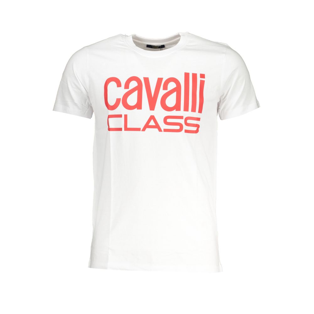 Cavalli Class T-Shirt aus weißer Baumwolle