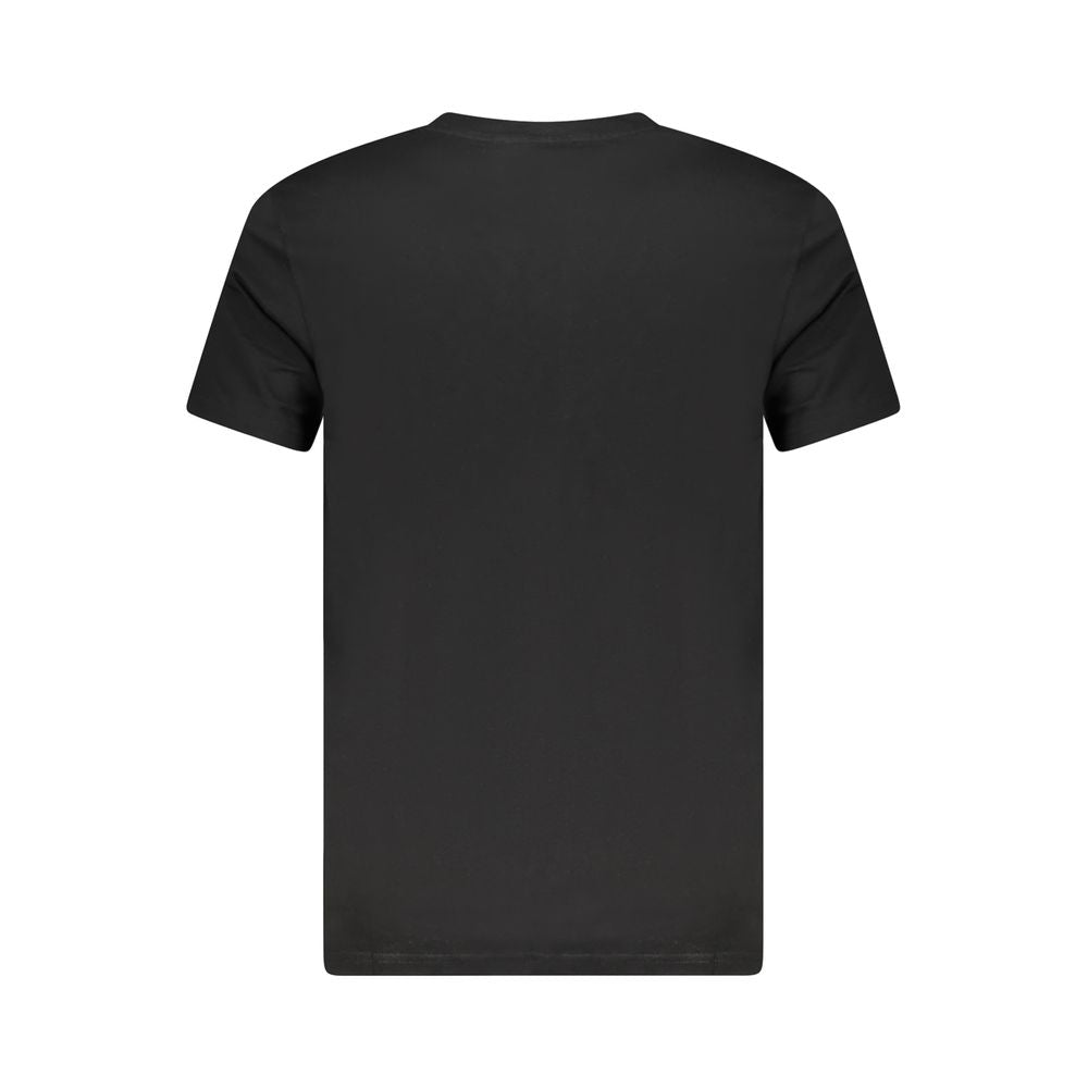 Cavalli Class Schwarzes Baumwolle Männer T-Shirt