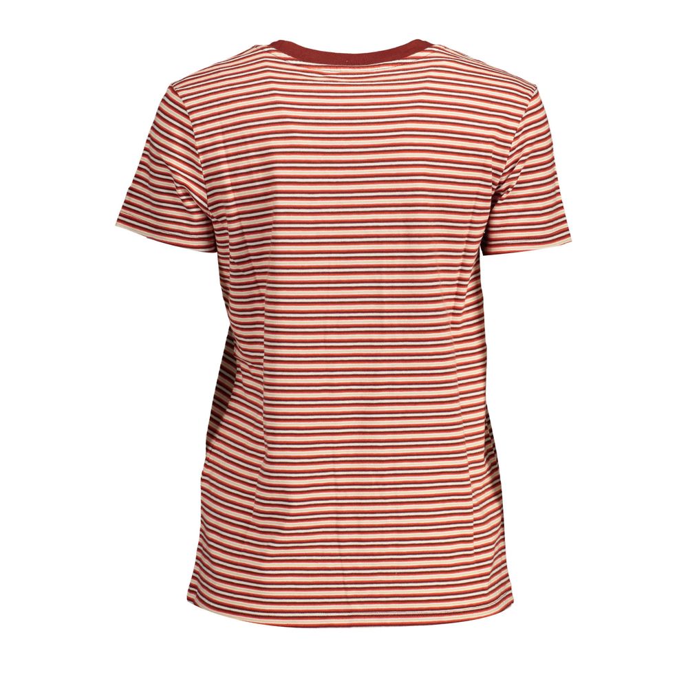 Levi's Rotes Baumwoll-T-Shirt für Frauen