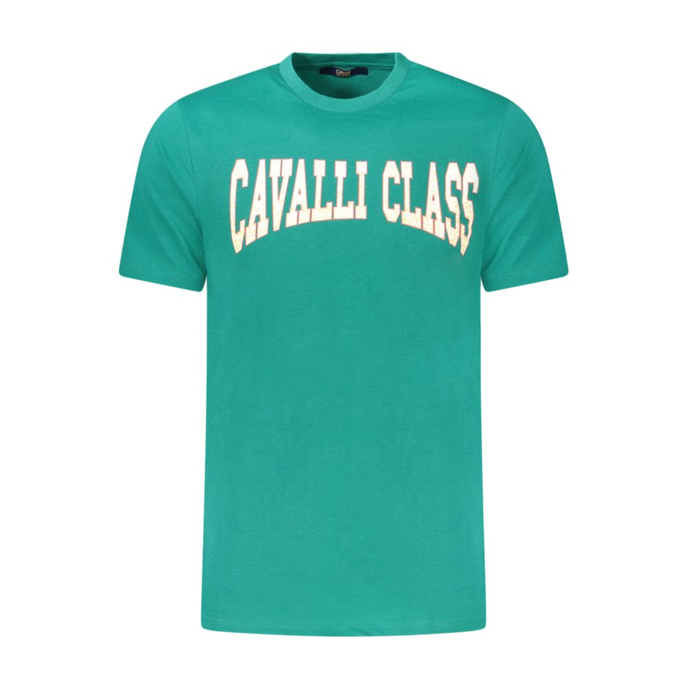 Cavalli Class T-Shirt aus grüner Baumwolle
