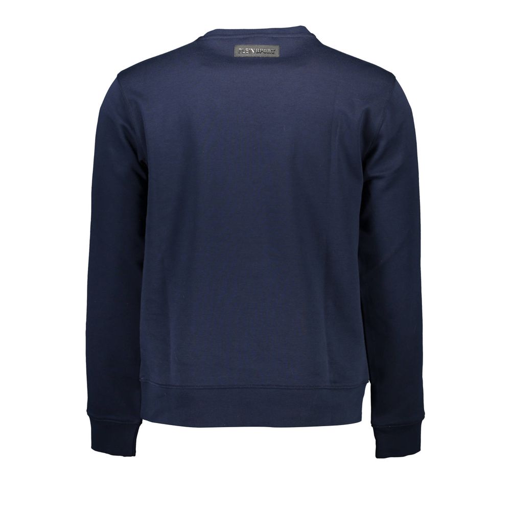 Plein Sport Blauer Baumwollpullover für Männer