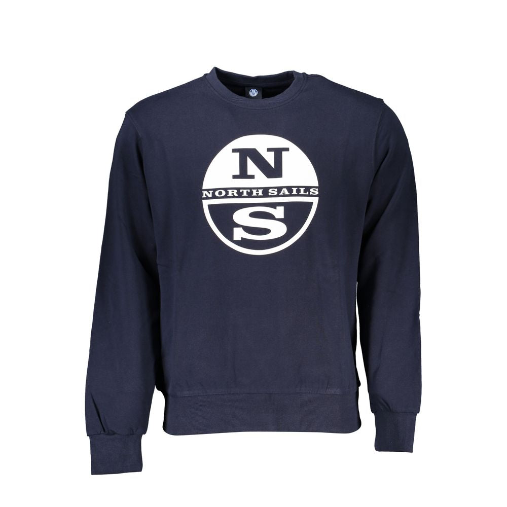 North Sails Blauer Baumwollpullover für Männer