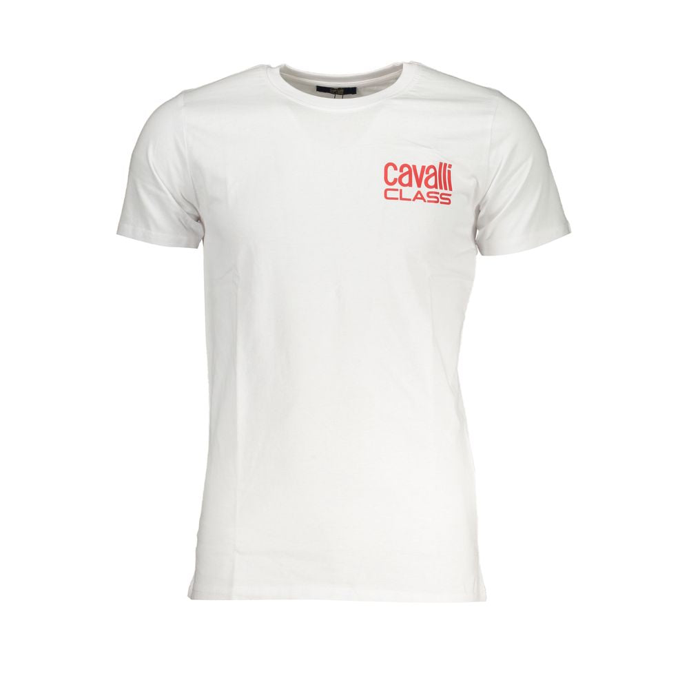 Cavalli Class T-Shirt aus weißer Baumwolle
