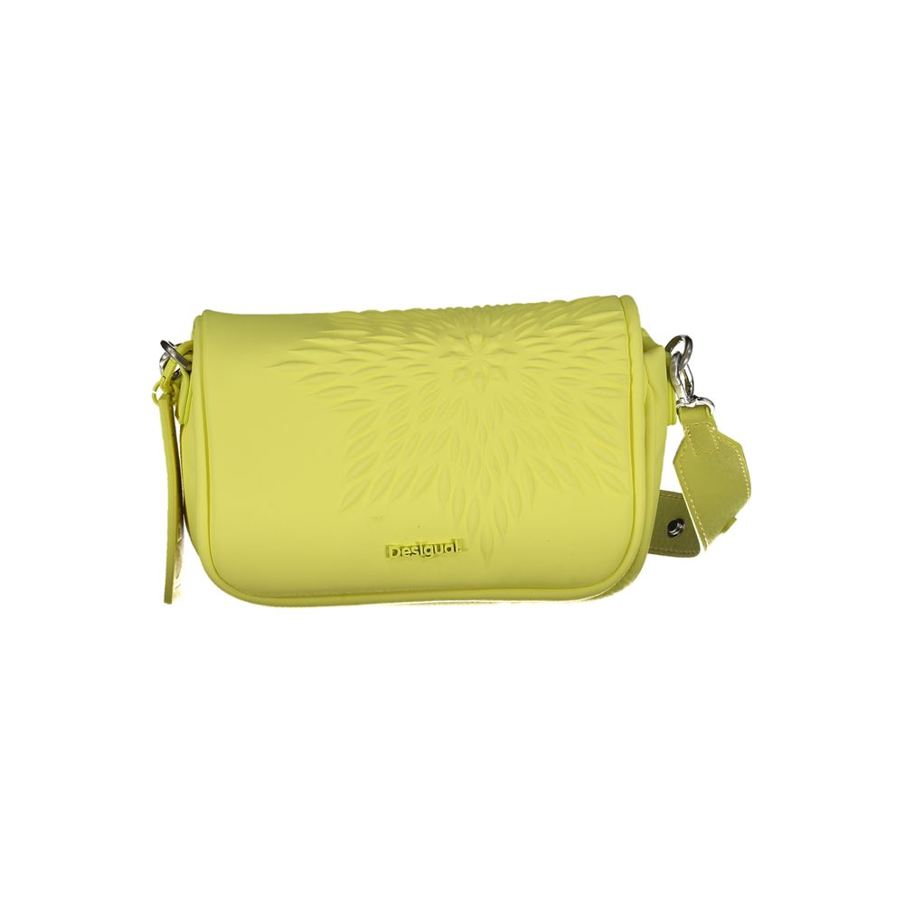 Desigual Gelbe Polyethylen-Handtasche