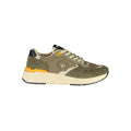Blauer Grüner Polyester Herren Sneaker