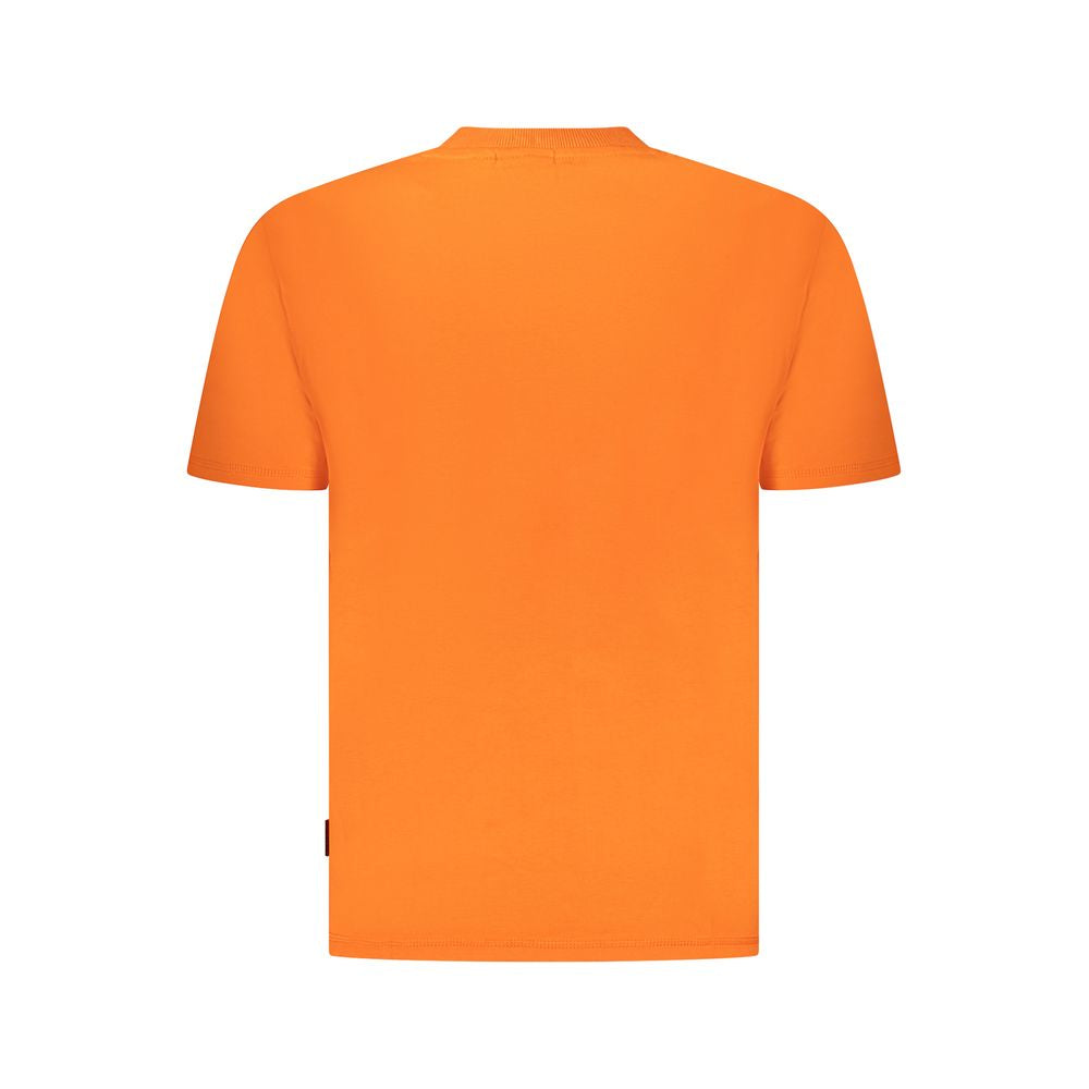 Napapijri Orange Baumwolle Männer T-Shirt