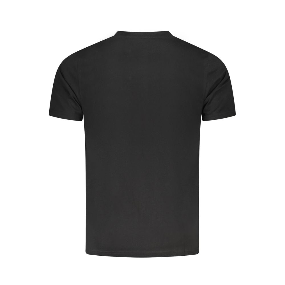 Cavalli Class Schwarzes T-Shirt aus Baumwolle