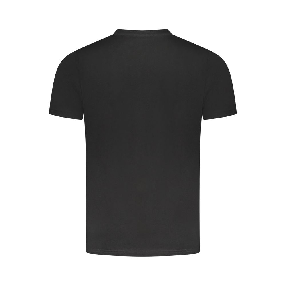 Cavalli Class Schwarzes Baumwolle Männer T-Shirt