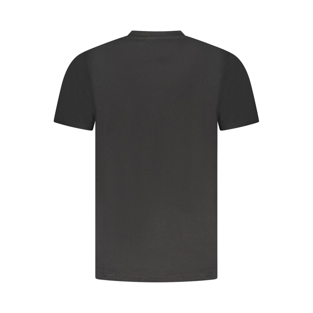 Cavalli Class Schwarzes Baumwolle Männer T-Shirt