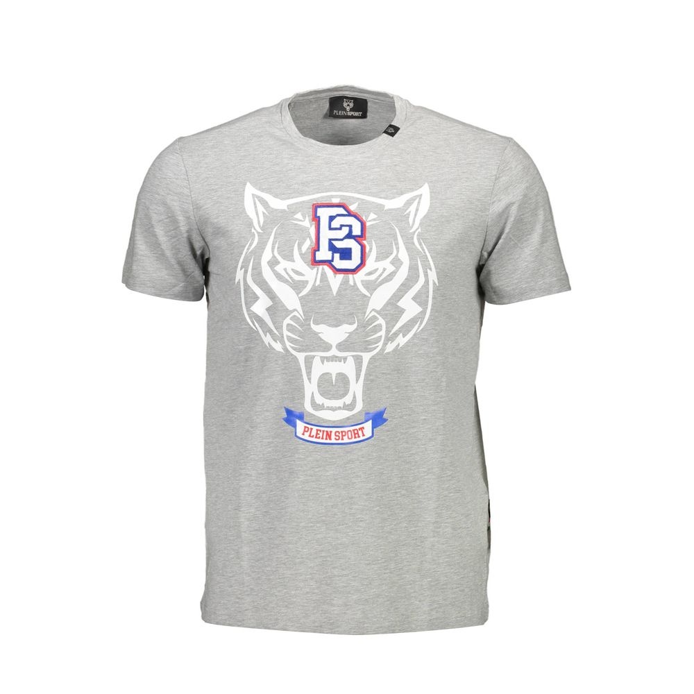 Plein Sport Braunes Baumwoll-T-Shirt für Männer